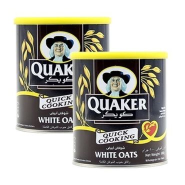 Quaker Oats Tin 2 x 500Gm, 12 Pieces Per Carton